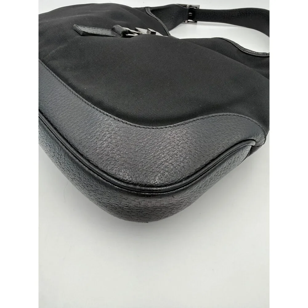 Gucci GUCCI JACKIE Leather and Canvas Handbag